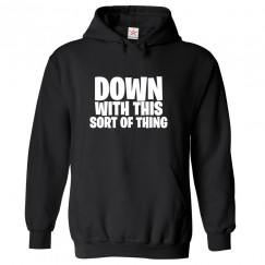 Down With This Sort Of Thing Comic Classic Unisex Kids and Adults Pullover Hoodie									 									 									
